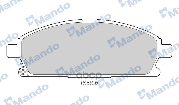 Колодки тормозные дисковые перед Mando арт. MBF015739
