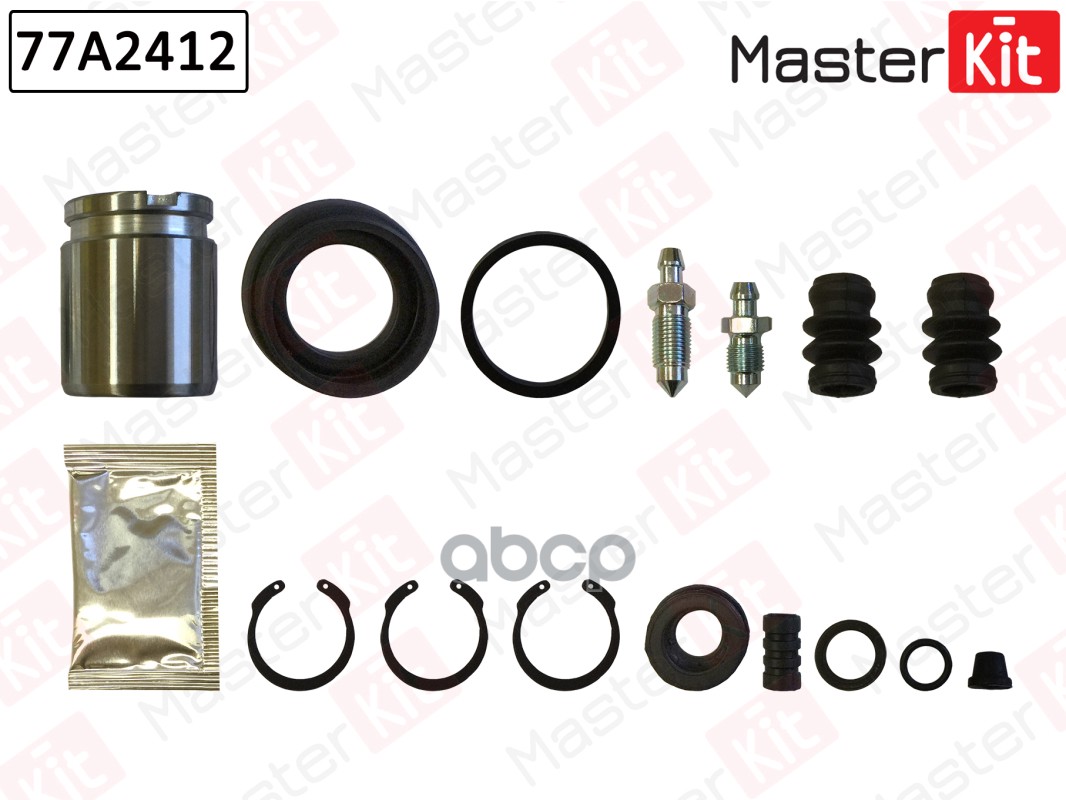 Ремкомплект тормозного суппорта+поршень NISSAN-DATSUN ALMERA II, Tino 04-01 77A2412 MasterKit арт. 77A2412