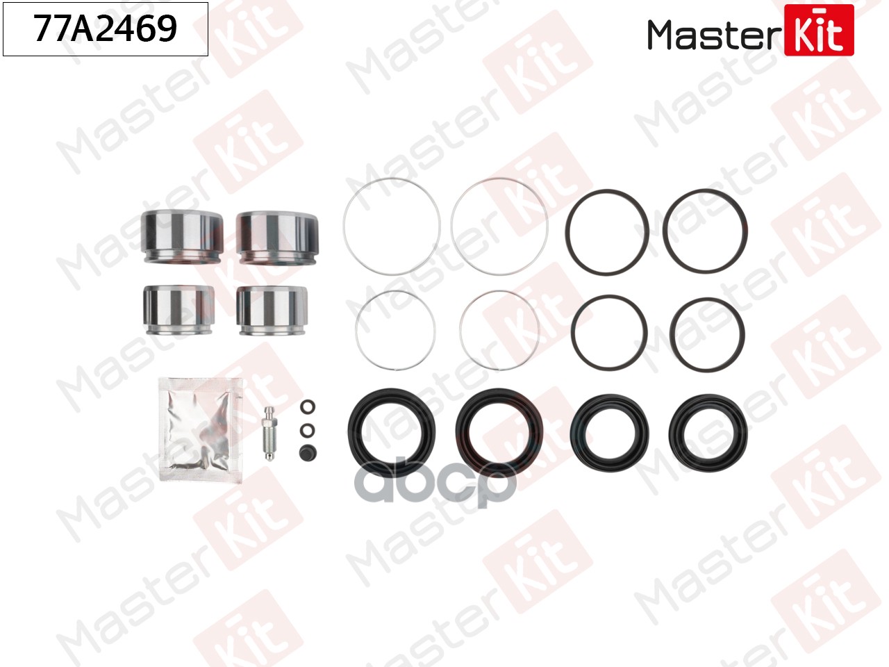 Ремкомплект тормозного суппорта+поршень Toyota LAND CRUISER 100 (_J1_) 1998 - 2008 MasterKit арт. 77A2469
