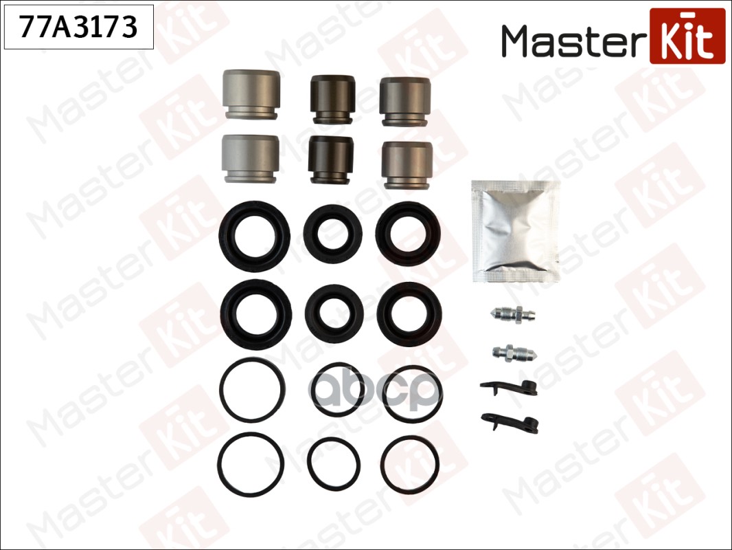 Ремкомплект тормозного суппорта + поршень AUDI Q7 03-06-, VOLKSWAGEN TOUAREG 01-03- 77A3173 MasterKit арт. 77A3173