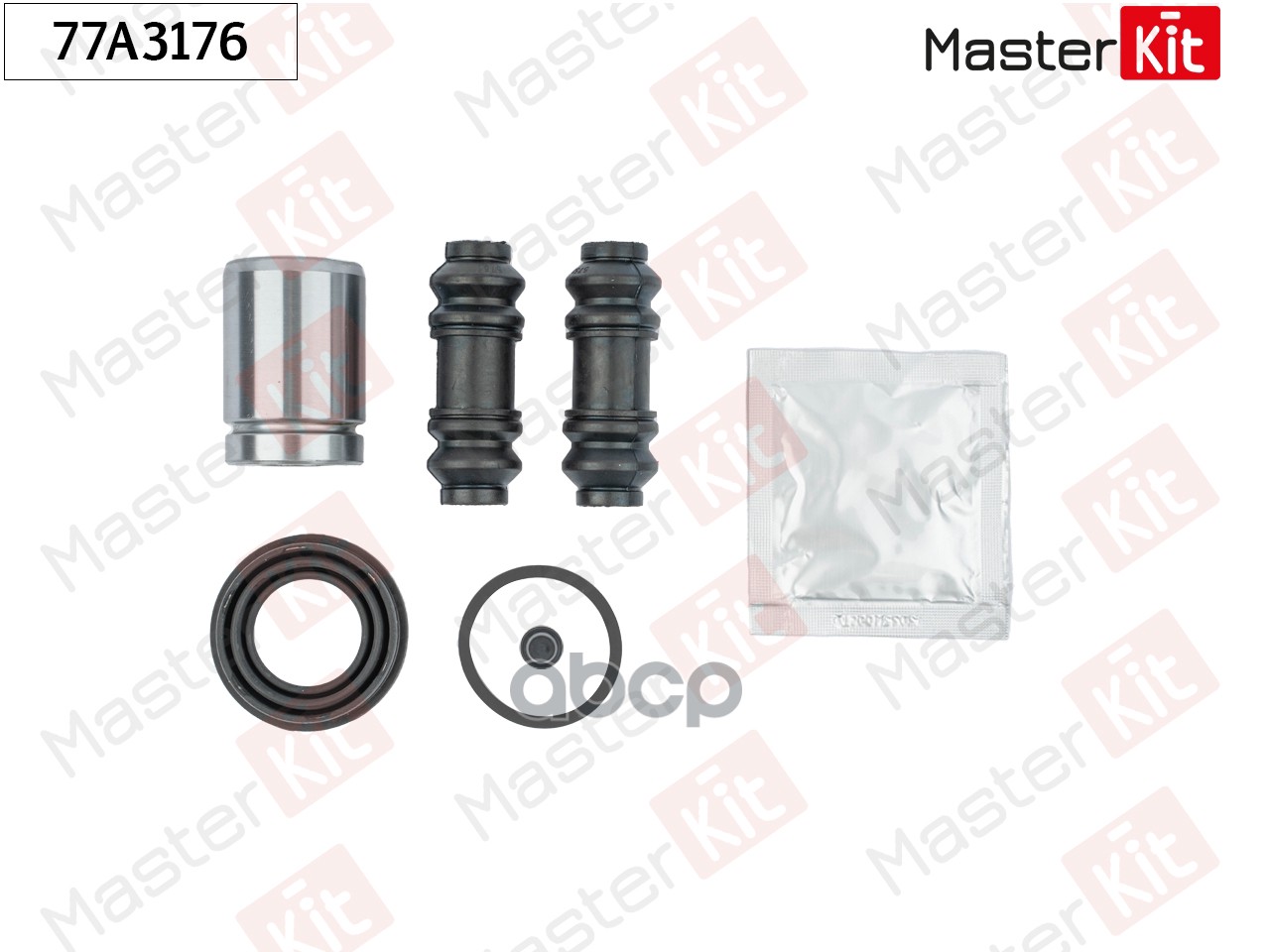 Ремкомплект тормозного суппорта+поршень Chrysler NEON (PL) 1994 - 2000 77A3176 MasterKit арт. 77A3176