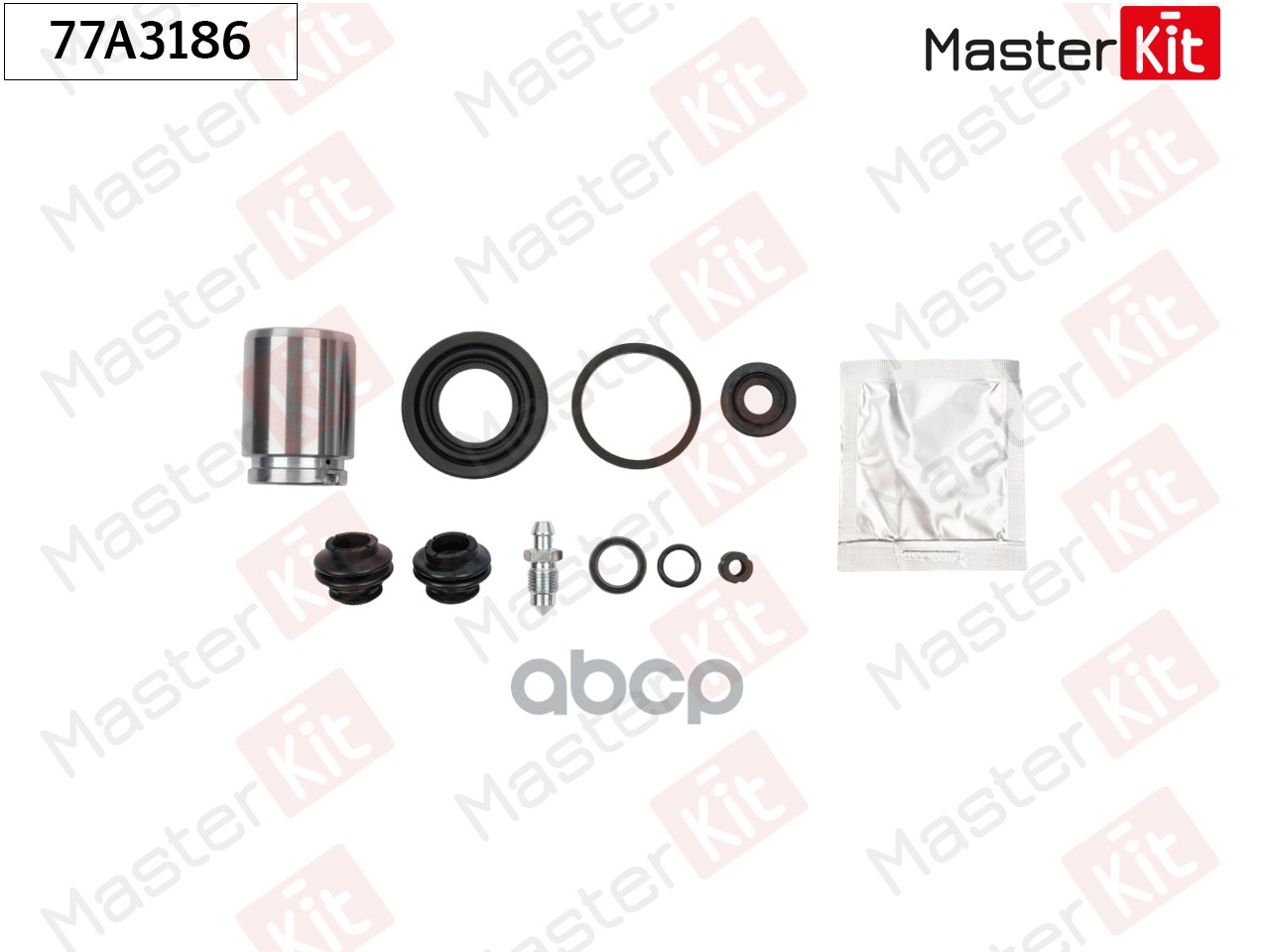 Ремкомплект тормозного суппорта+поршень Kia SOUL II (PS) 2014 - MasterKit арт. 77A3186