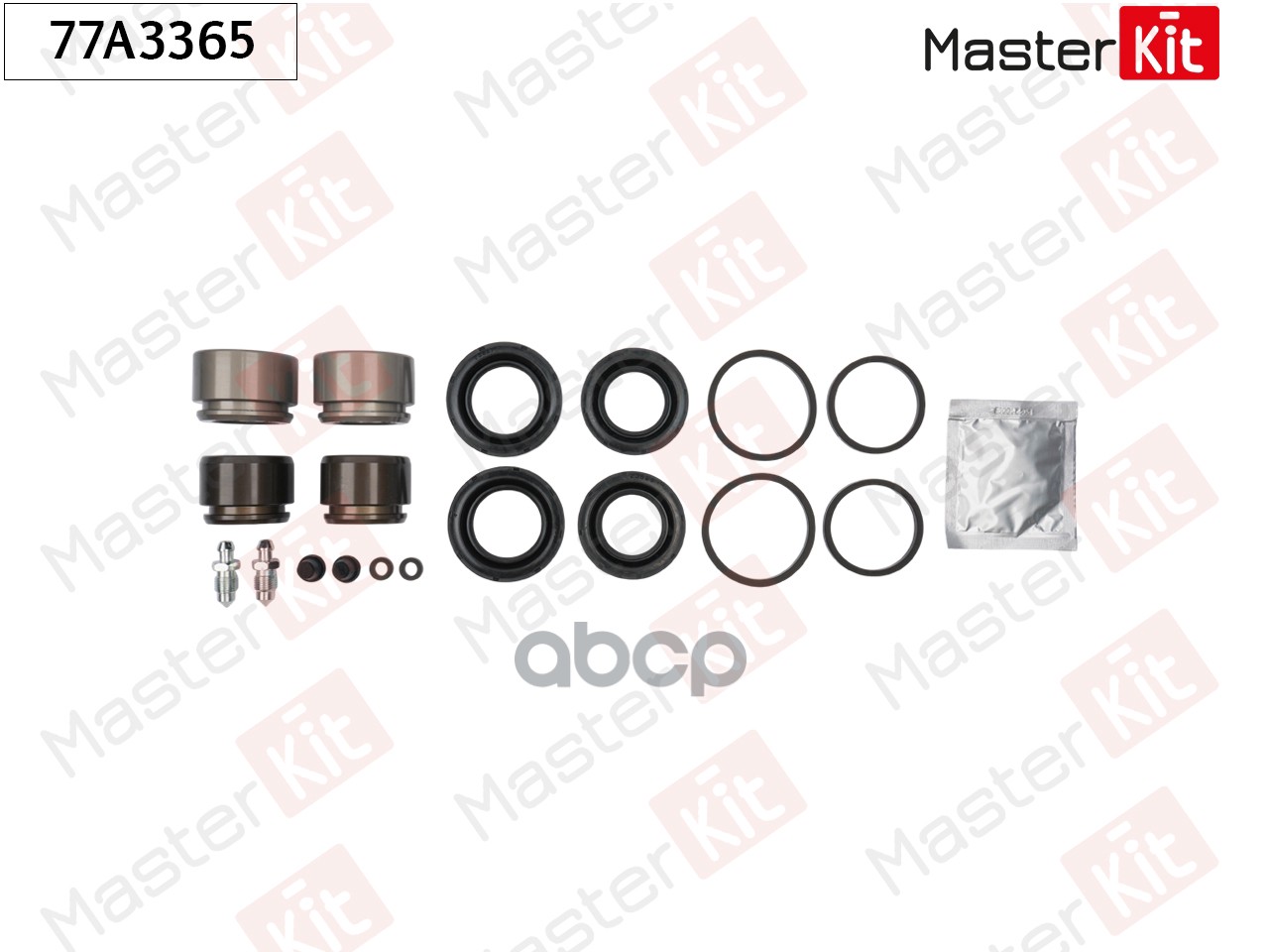 Ремкомплект тормозного суппорта+поршень Peugeot 607 (9D, 9U) 2000 - MasterKit арт. 77A3365