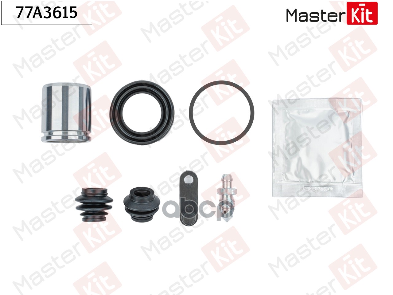 Ремкомплект тормозного суппорта+поршень Hyundai SANTA F? II (CM) 2005 - 2012 MasterKit арт. 77A3615