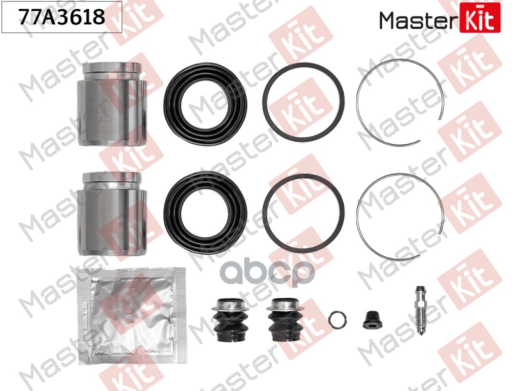Ремкомплект тормозного суппорта+поршень Toyota CAMRY седан (_V3_) 2001 - 2006 MasterKit арт. 77A3618