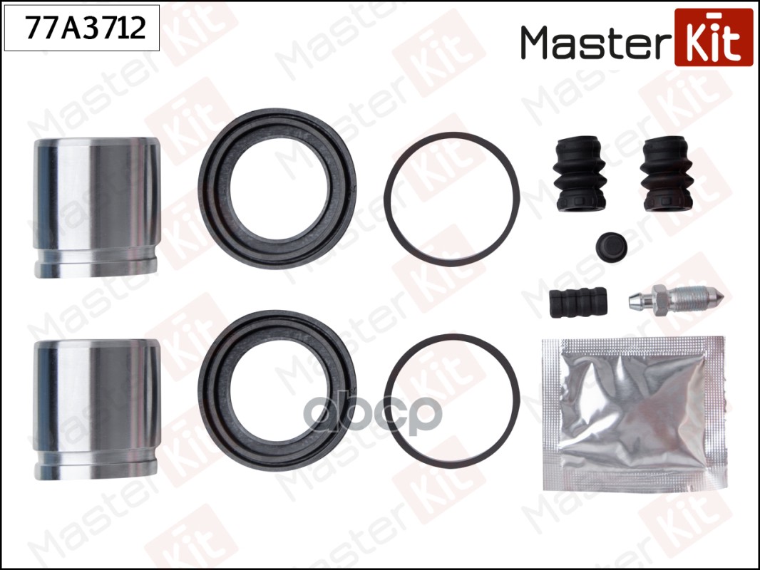 Ремкомплект тормозного суппорта+поршень Infiniti M45 2005 -, Nissan MURANO I (Z50) 2003 - MasterKit арт. 77A3712