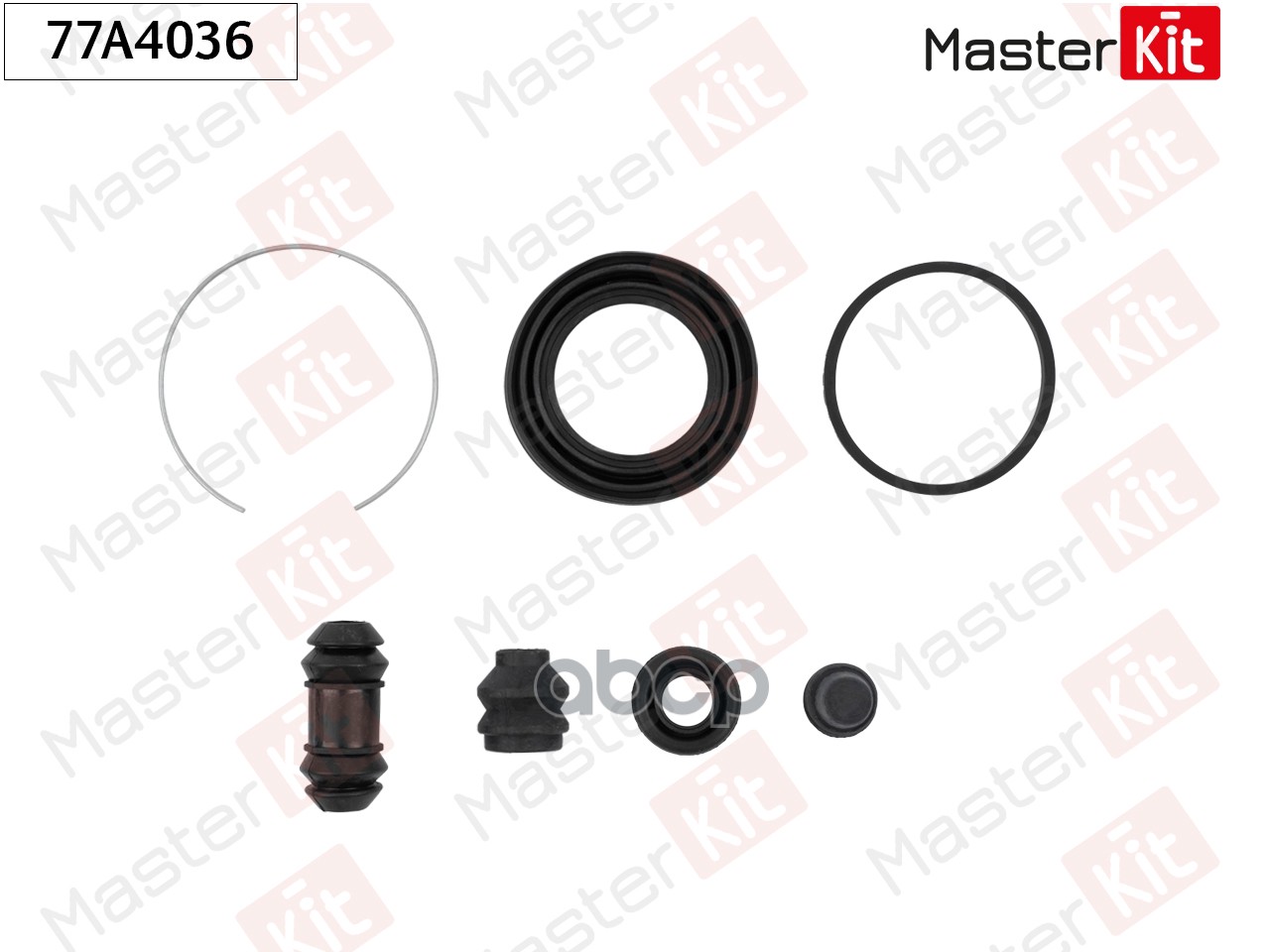 Ремкомплект тормозного суппорта Mazda 626 II (GC) 1982 - 1990 MasterKit арт. 77A4036