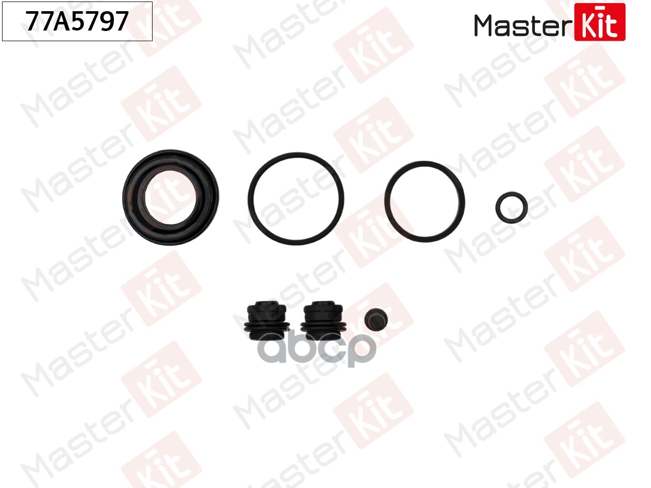 Ремкомплект тормозного суппорта Nissan QASHQAI II (J11, J11_) 2013 - 77A5797 MasterKit арт. 77A5797