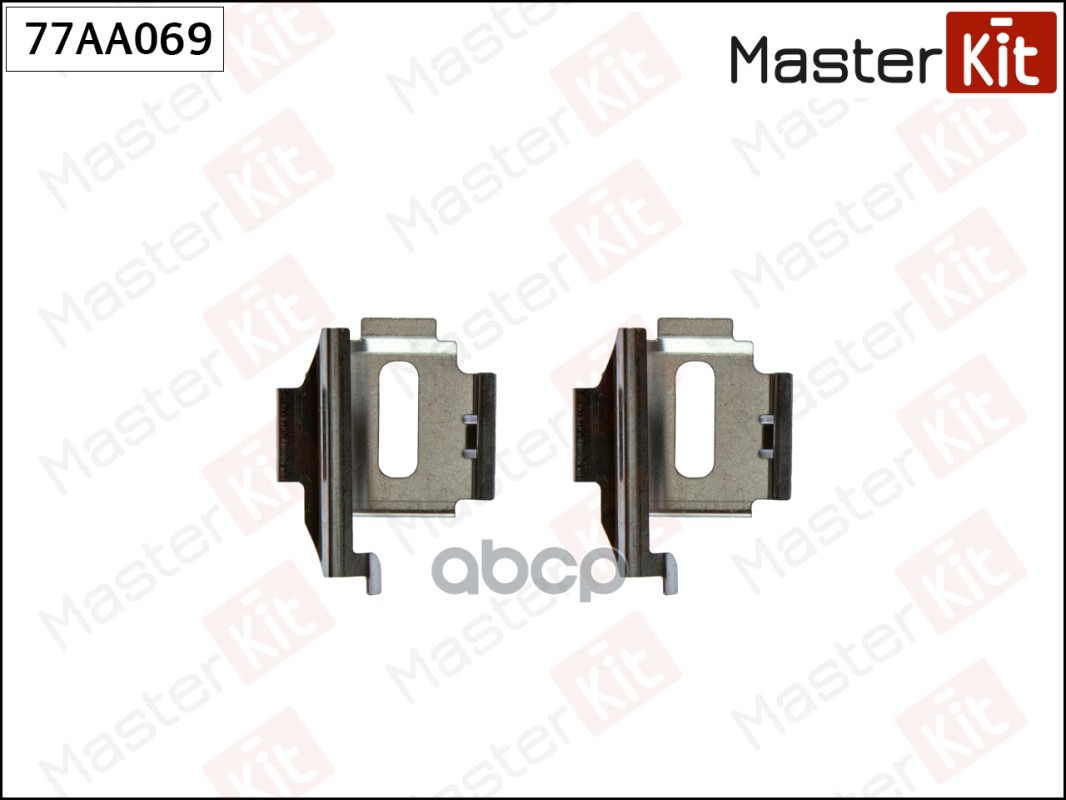 Комплект установочный тормозных колодок MERCEDES Vito  96-03 77AA069 MasterKit арт. 77AA069