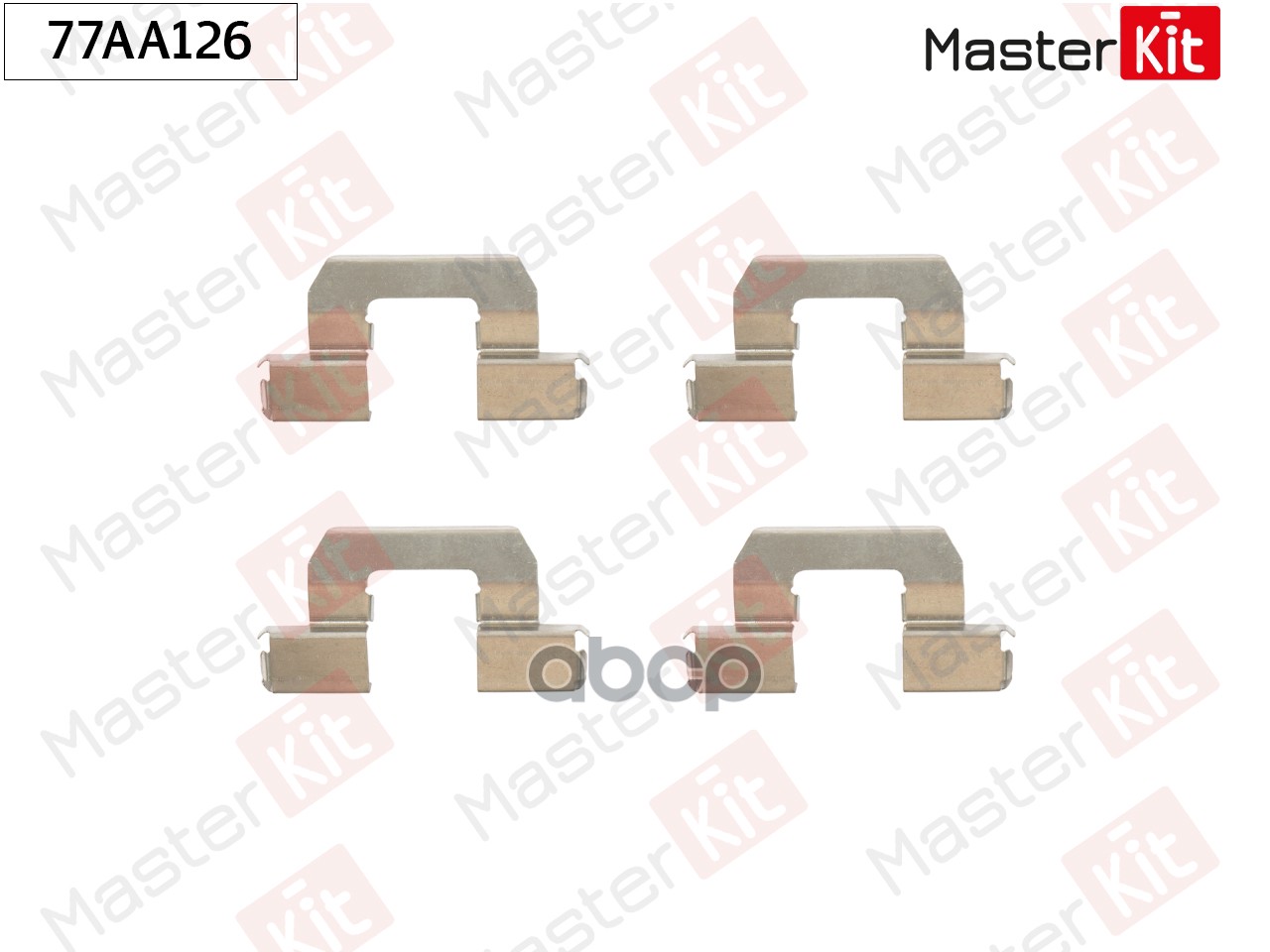 Комплект установочный тормозных колодок Mitsubishi Lancer III(C1_A,C6_A) 83-90 MasterKit арт. 77AA126
