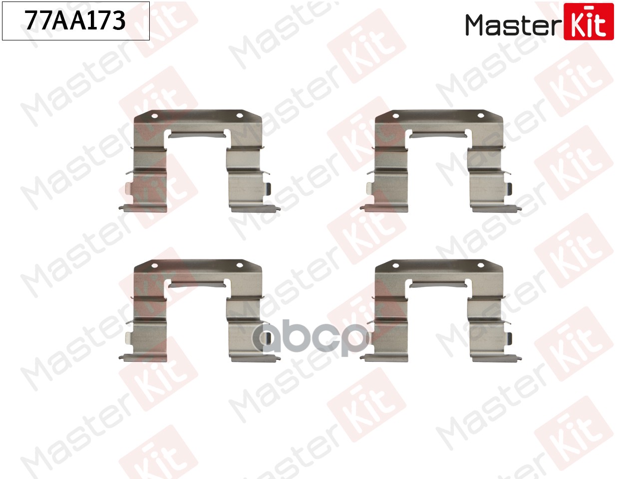 Комплект установочный тормозных колодок Hyundai SONATA III (Y-3) 1992 - 1998 77AA173 MasterKit арт. 77AA173