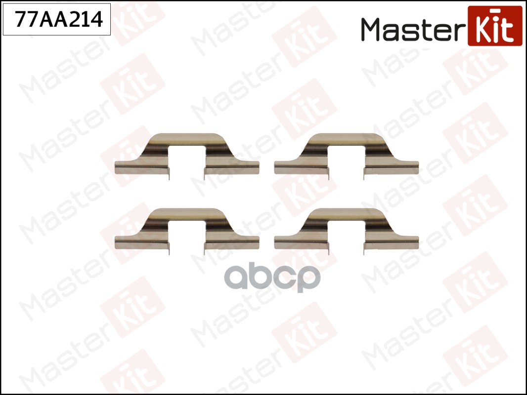 77AA214 Комплект установочный тормозных колодок Skoda FELICIA II (6U1) 1998 - 2001 MasterKit арт. 77aa214