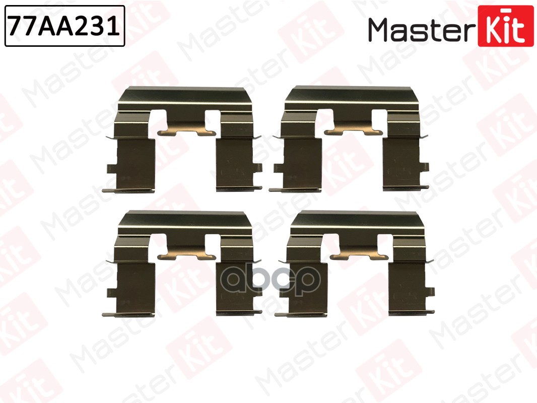 Комплект установочный тормозных колодок Honda FR-V (BE) 2004 - 77AA231 MasterKit арт. 77AA231