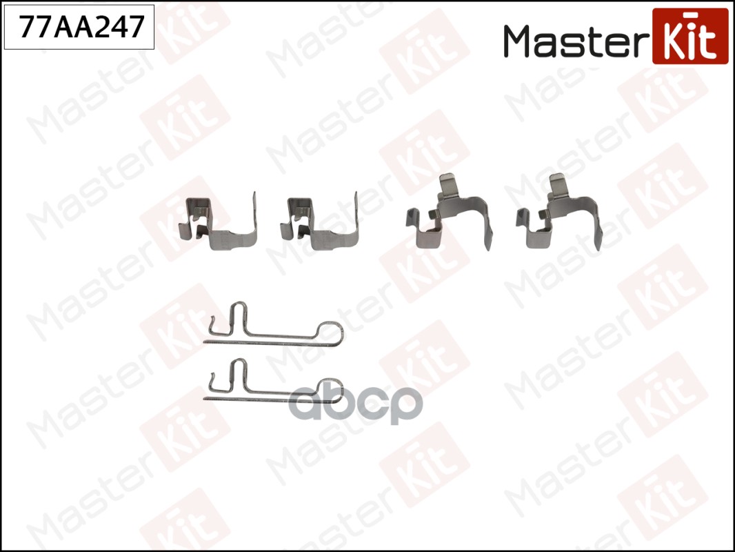 Комплект установочный тормозных колодок Daihatsu YRV(M2) 01-,Datsun Go,Go+ 14- MasterKit арт. 77AA247