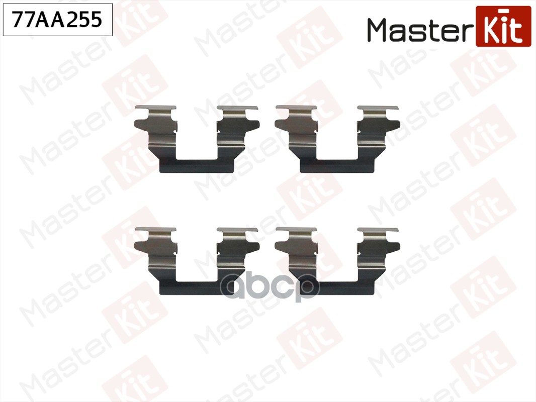 77AA255 Комплект установочный тормозных колодок Nissan MURANO II (Z51) 2007 - 2014 MasterKit арт. 77aa255