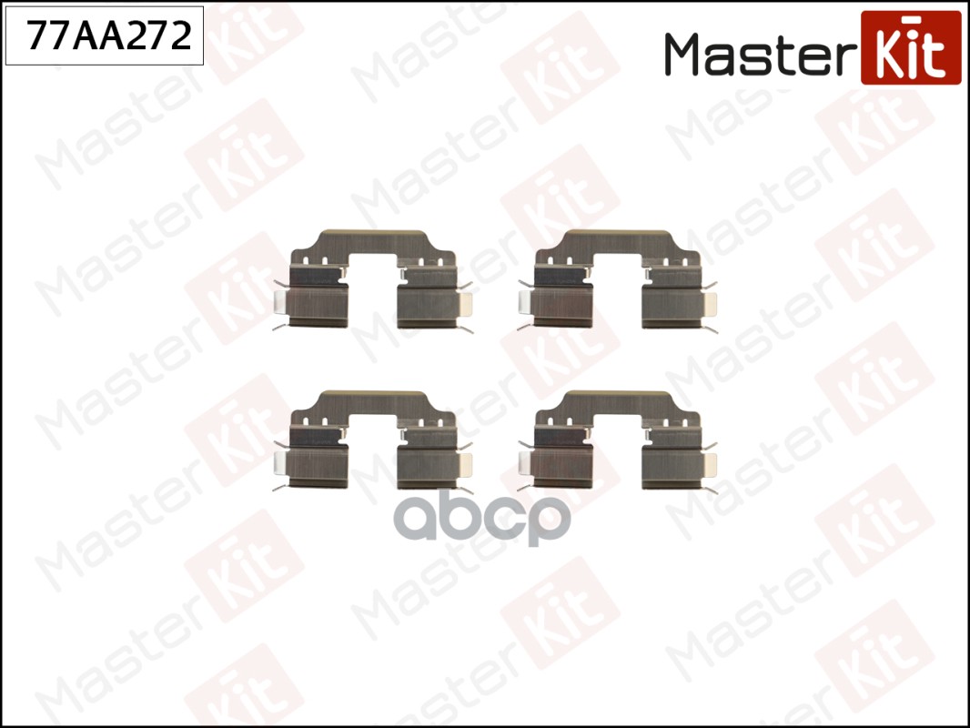 Комплект установочный тормозных колодок MB A-Class(W169),B-Class(W245) 04-12 MasterKit арт. 77AA272