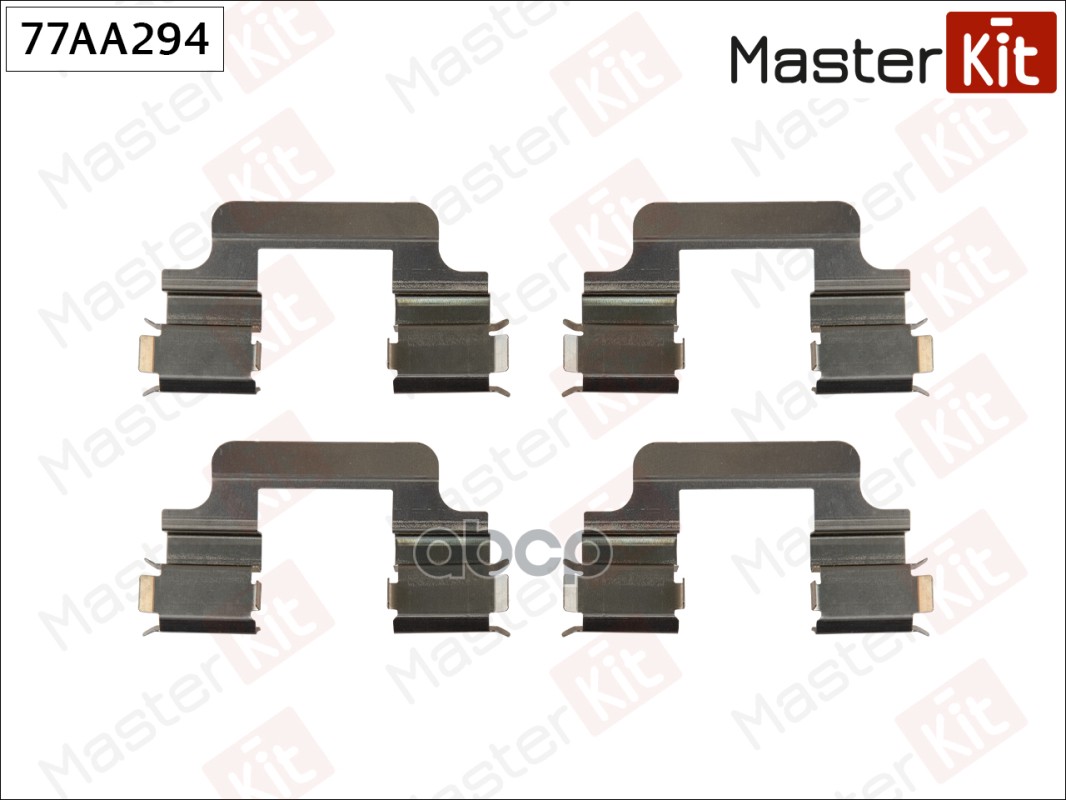 Комплект установочный тормозных колодок Audi A3 (8P1) 2003 - 2013 77AA294 MasterKit арт. 77AA294