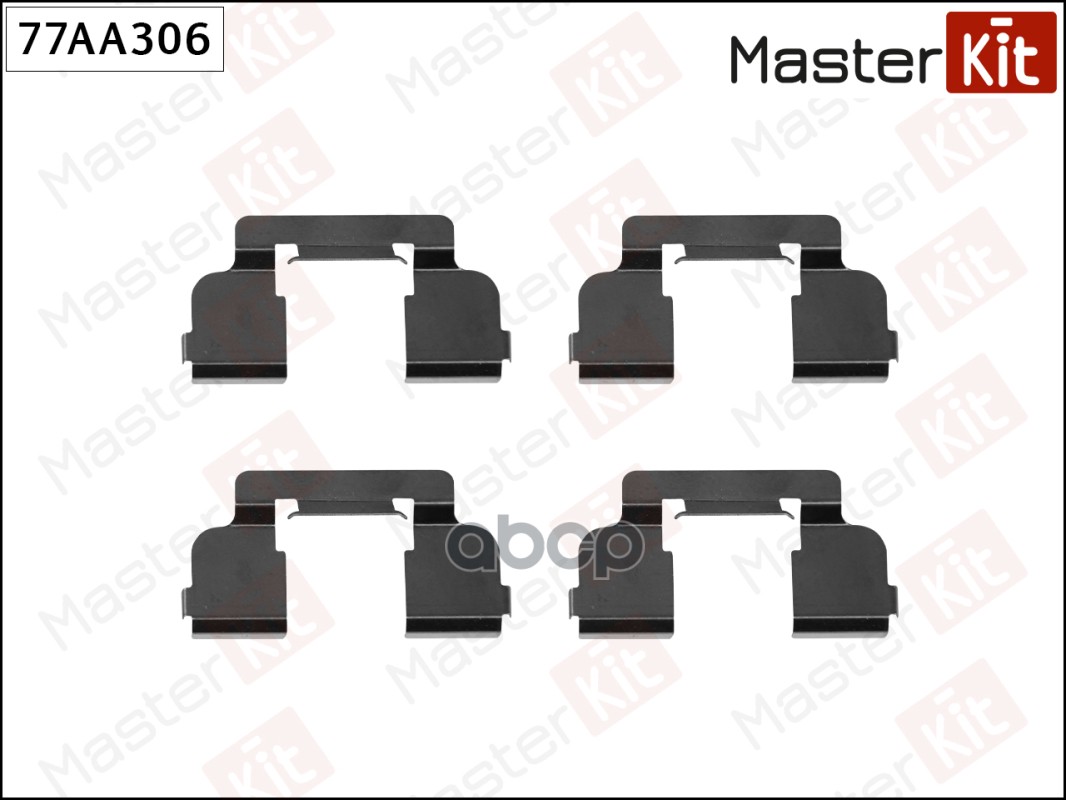 Комплект установочный тормозных колодок Renault Logan I(LS_),Sandero(BS_) 04- MasterKit арт. 77AA306