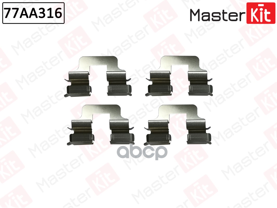 Комплект установочный тормозных колодок Volvo S80 II (124) 2006 - 77AA316 MasterKit арт. 77AA316