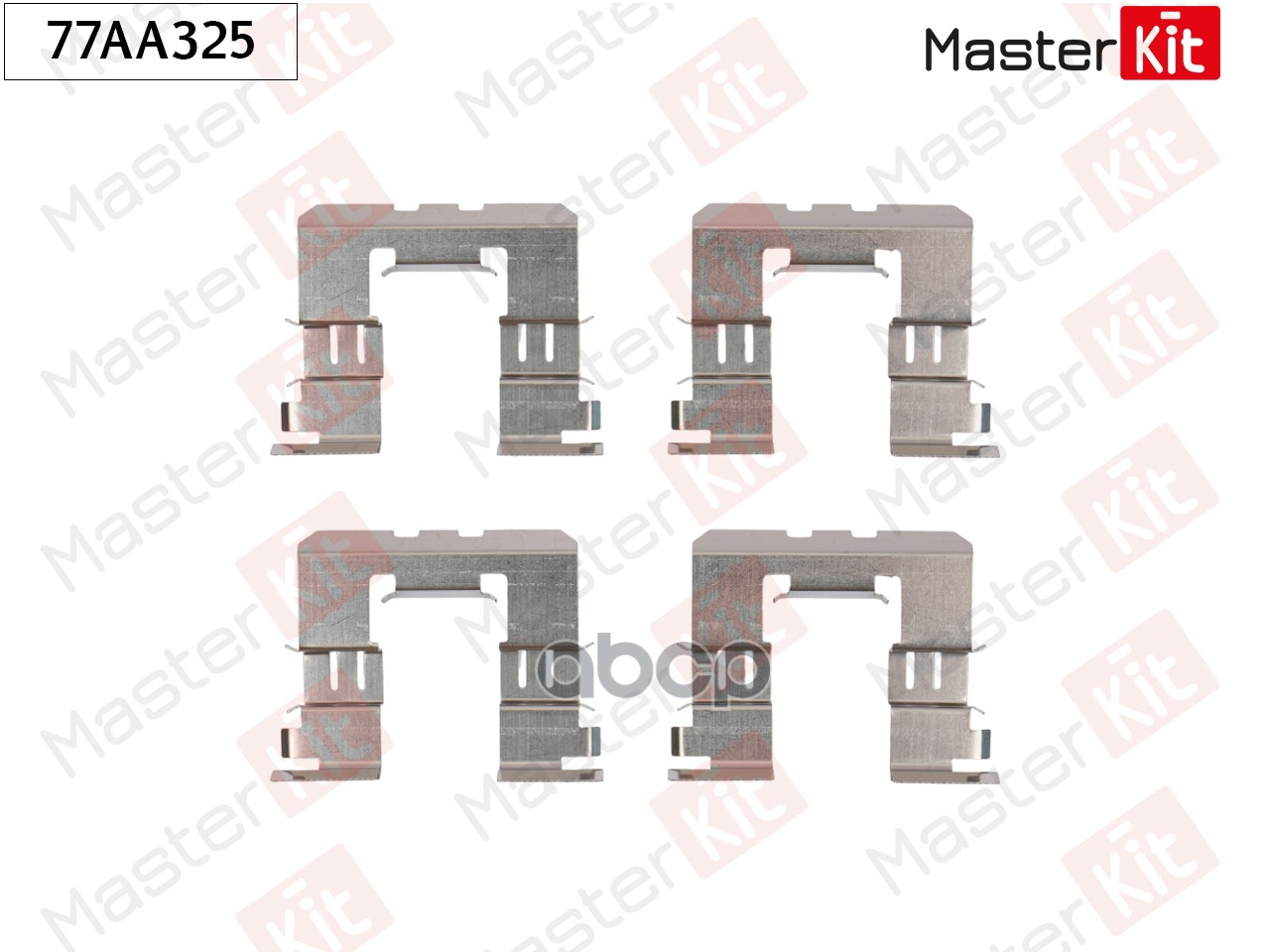 Комплект установочный тормозных колодок Nissan Patrol GR V(Y61) 97- MasterKit арт. 77AA325