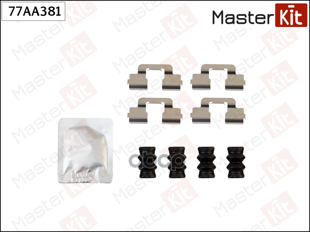 Комплект установочный тормозных колодок Citroen C4 II (B7) 2009 - 77AA381 MasterKit арт. 77AA381