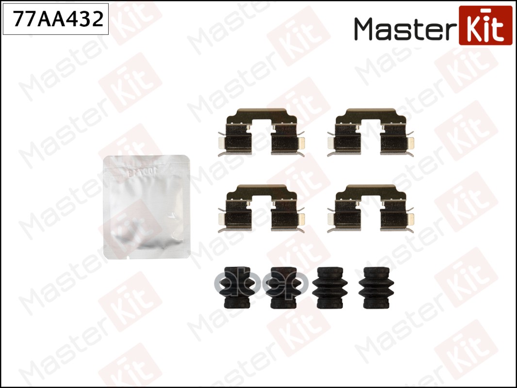 Комплект установочный тормозных колодок Mercedes-Benz B-CLASS (W246, W242) 2011 - 77AA432 MasterKit арт. 77AA432