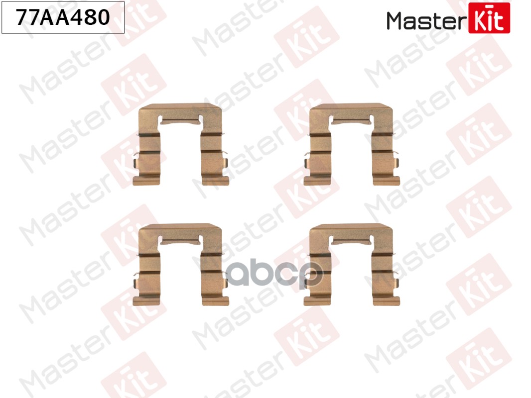 Комплект установочный тормозных колодок Nissan ALMERA I (N15) 1995 - 2000 MasterKit арт. 77AA480