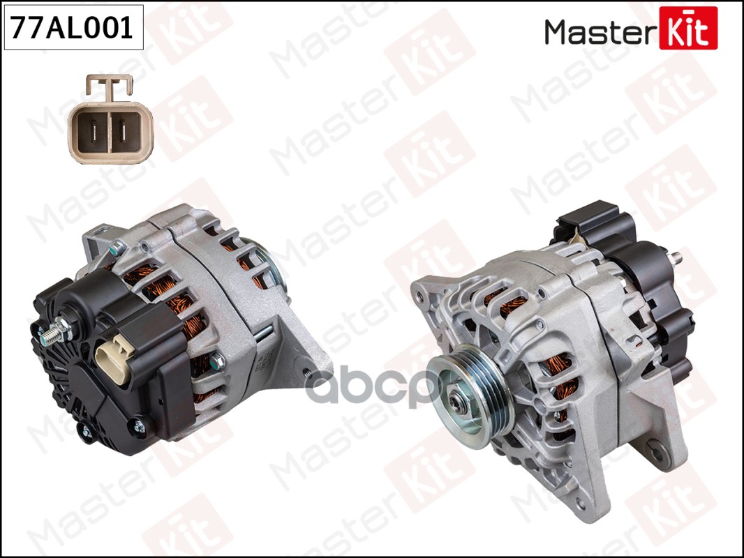 Генератор  HYUNDAI ACCENT, GETZ, TUCSON (14V 90A) Masterkit MasterKit арт. 77AL001