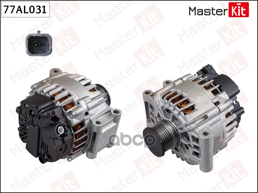 Генератор Citroen C3 II(SC_),C5 III(RD_) 08-,Peugeot 308(4A_,4C_),508 I(8D_) 07- (14V,120A) MasterKit арт. 77AL031