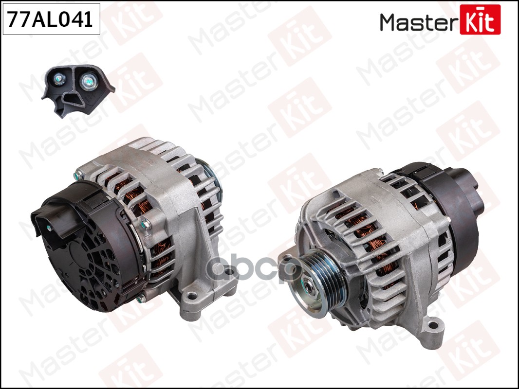 Генератор Fiat 500 II(312),Bravo II(198),Linea(323),Punto IV(199),Stilo(192) 01- (14V,105A) MasterKit арт. 77AL041