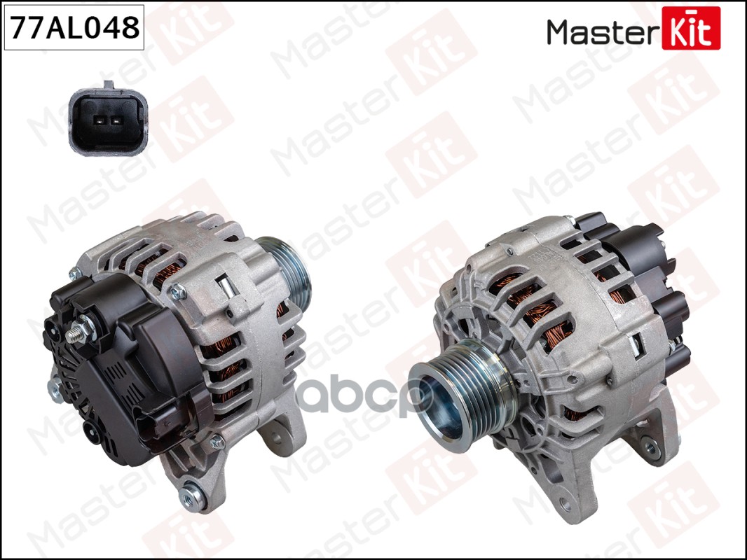 77AL048 Генератор RENAULT DUSTER/LOGAN 1.6 10-> (14V 95A) MasterKit арт. 77al048
