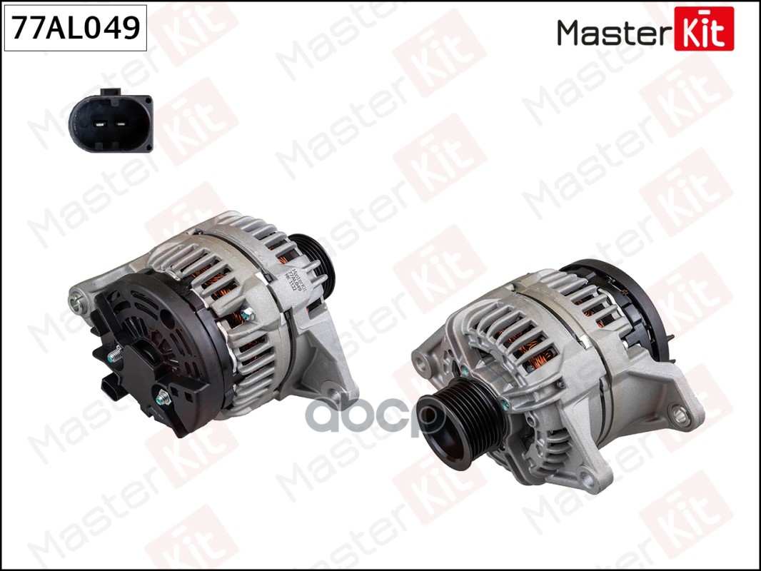 Генератор Fiat Ducato(244_) 02-,Iveco Daily V 11-14,UAZ Patriot(3163) 04- (14V,110A) MasterKit арт. 77AL049
