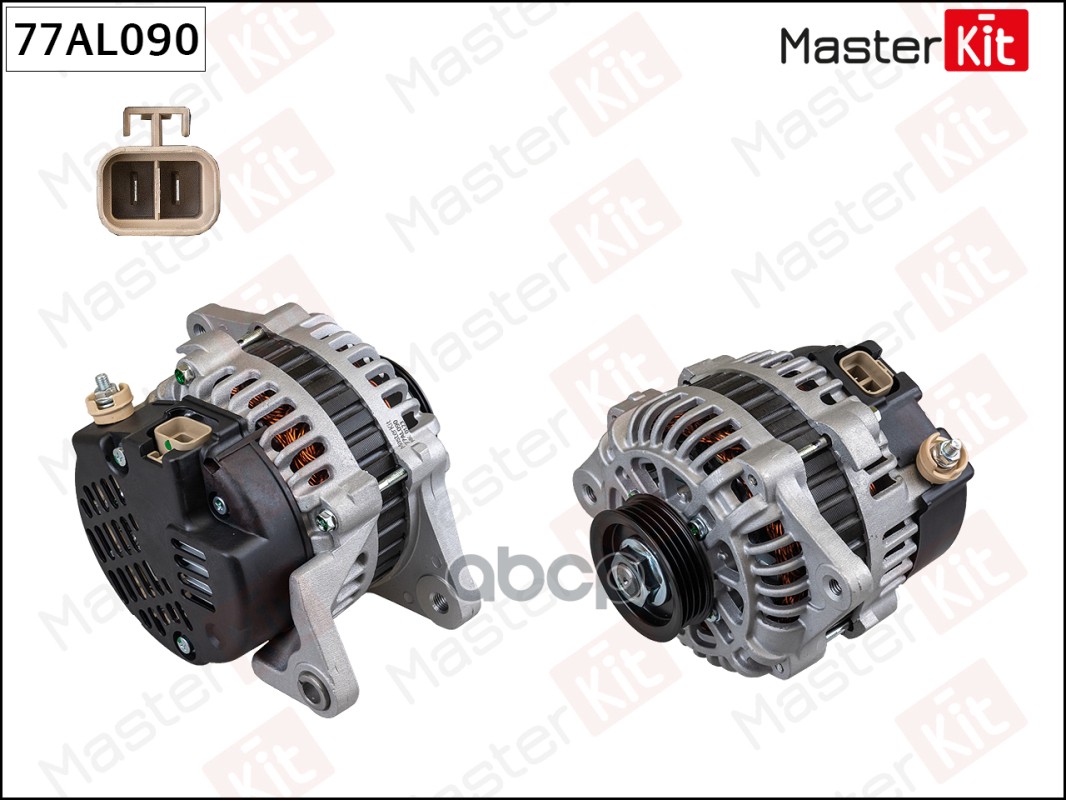 77AL090 Генератор Kia RIO (DC_)/SPECTRA 2000 - 2005 (14V 80A) MasterKit арт. 77al090