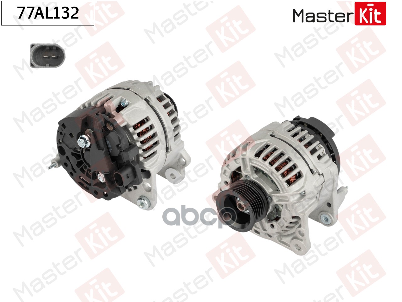 Генератор  AUDI VW 1.9TDi 2.0TDi 05- 77AL132 MasterKit арт. 77AL132