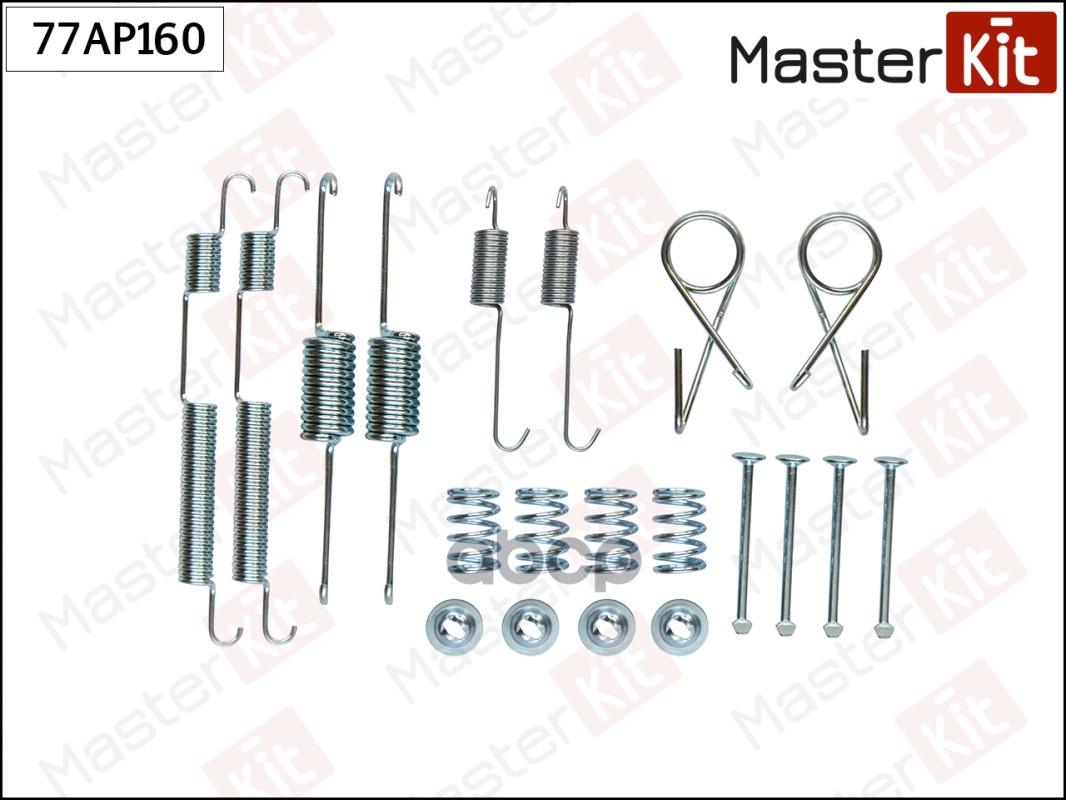 Комплект установочный барабанных колодок Hyundai SONATA IV (EF) 1998 - 2005 MasterKit арт. 77AP160