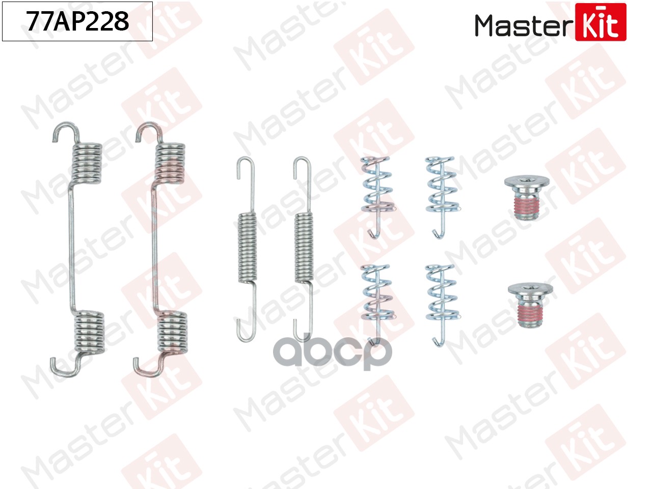 Комплект установочный барабанных колодок Mercedes-Benz S-CLASS (W221) 2005 - 2013 MasterKit арт. 77AP228