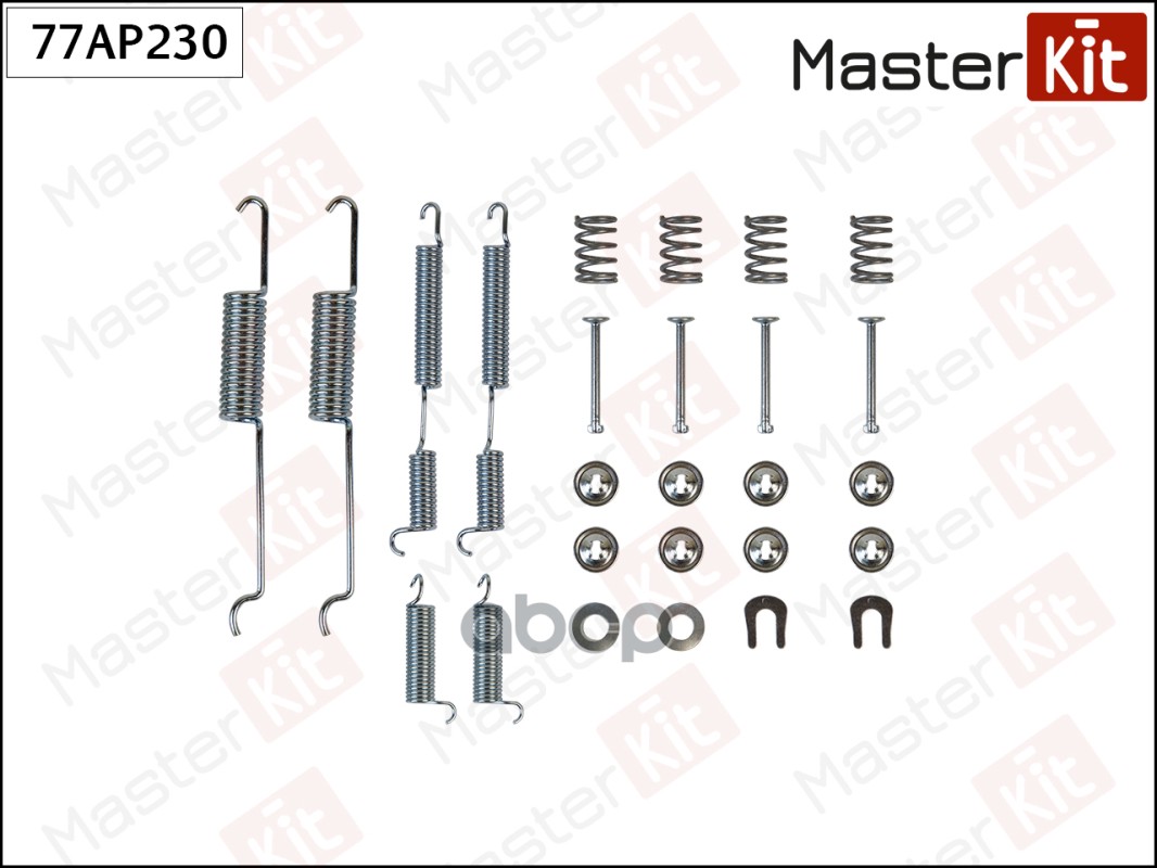 Комплект установочный барабанных колодок Daewoo KORANDO (KJ) 1999 - MasterKit арт. 77AP230