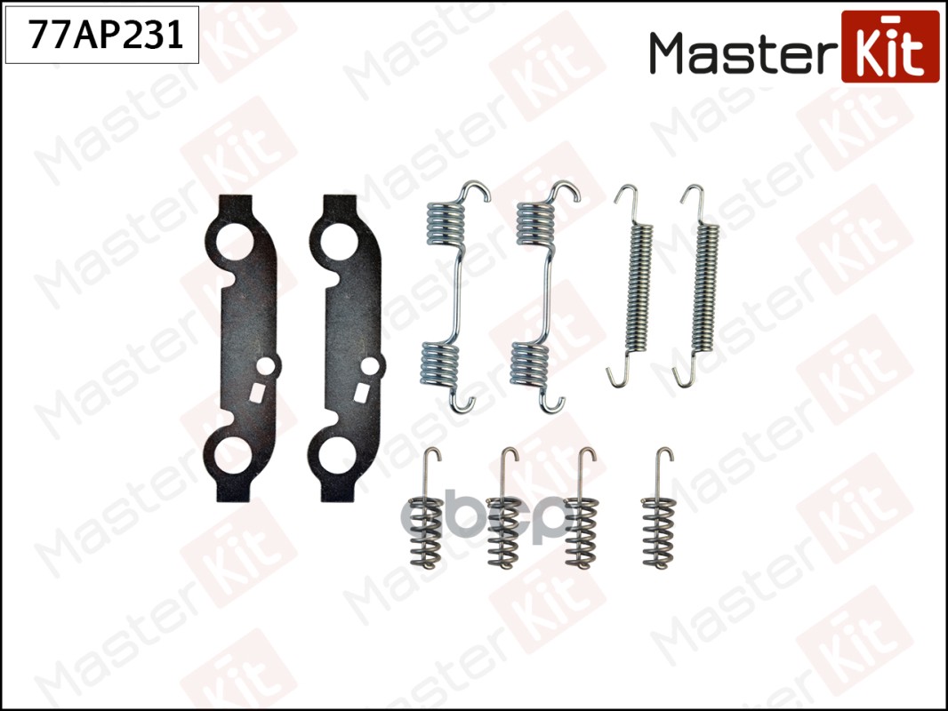 Ремкомплект Крепления Тормозных Колодок | Зад Прав/Лев | MasterKit арт. 77AP231