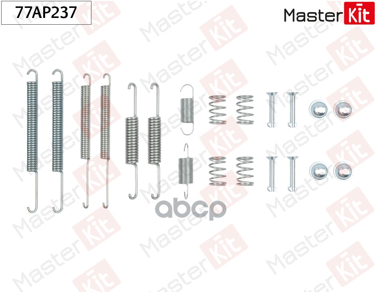 Комплект установочный барабанных колодок Audi100 (44, 44Q, C3) 1982 - 1991 MasterKit арт. 77AP237