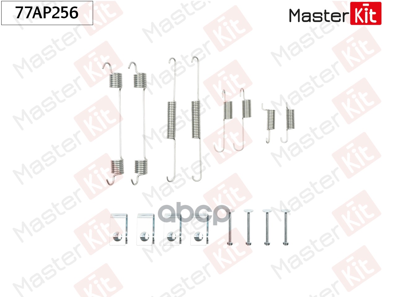 77AP256 Комплект установочный барабанных колодок Mazda 323 C IV (BG) 1989 - 2000 MasterKit арт. 77ap256