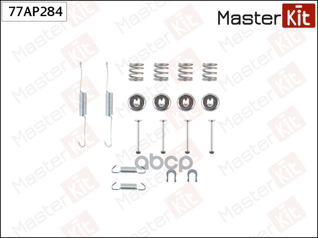 Комплект установочный барабанных колодок Toyota YARIS (_P1_) 1999 - 2005 77AP284 MasterKit арт. 77AP284