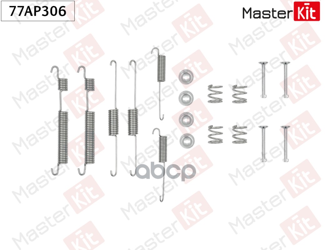 Комплект установочный барабанных колодок Hyundai ATOS (MX) 1997 - 77AP306 MasterKit арт. 77AP306