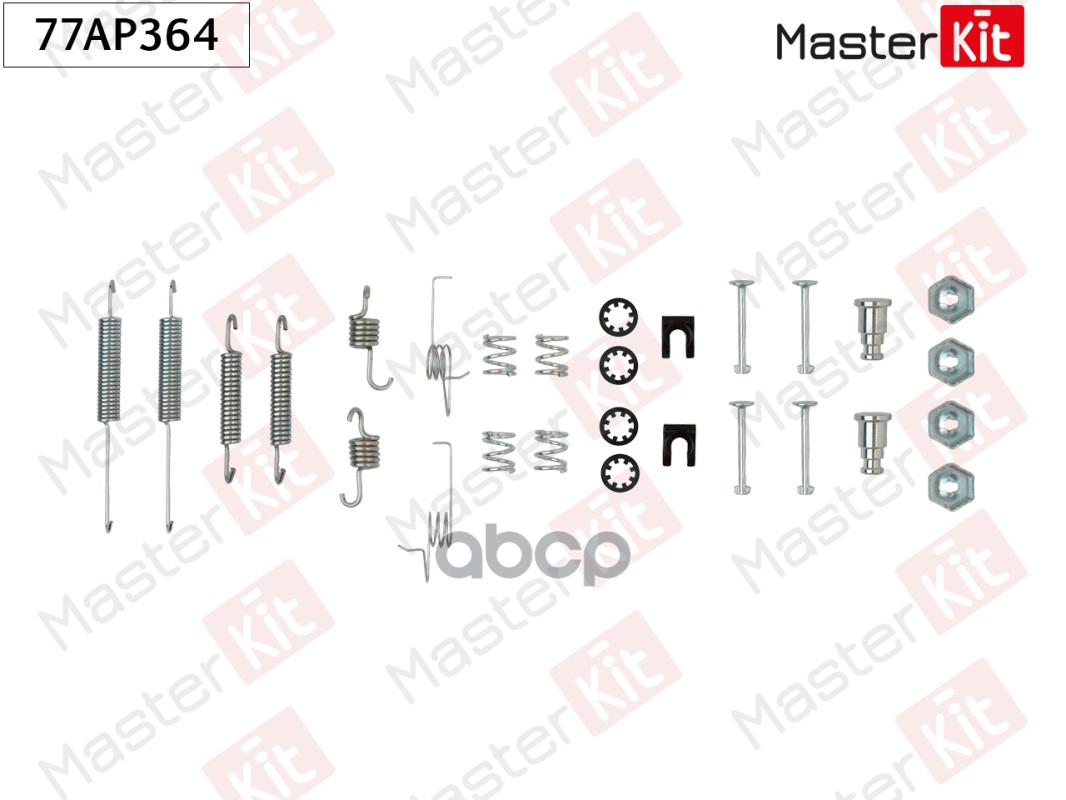 Комплект установочный барабанных колодок Ford SIERRA (GBG, GB4) 1987 - 1993 MasterKit арт. 77AP364