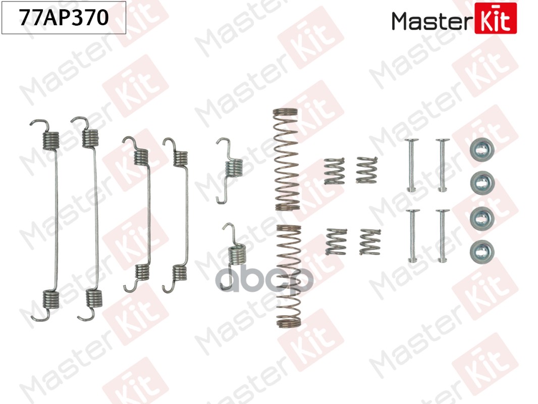 Комплект установочный барабанных колодок Peugeot 208 (CA_, CC_) 2012 - 77AP370 MasterKit арт. 77AP370