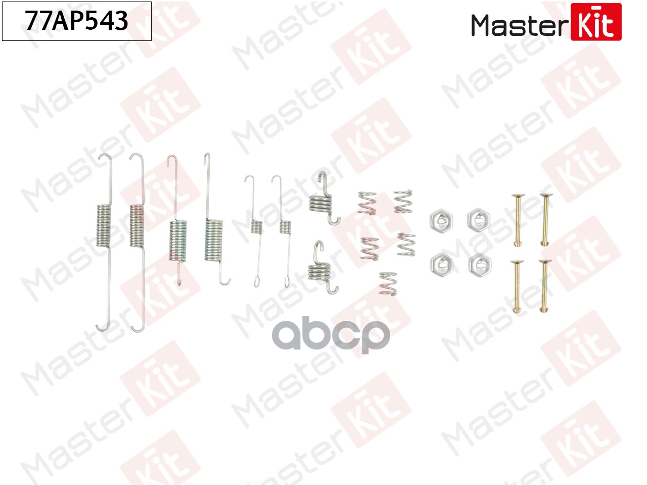Комплект установочный барабанных колодок Ford SIERRA (GBG, GB4) 1987 - 1993 MasterKit арт. 77AP543