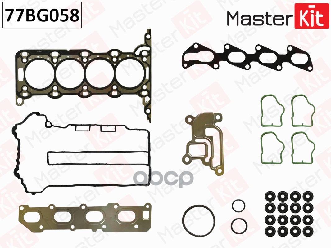 Верхний комплект прокладок ГБЦ Opel Astra G/H, Corsa B (Z12XE) 1.4i MasterKit арт. 77BG058