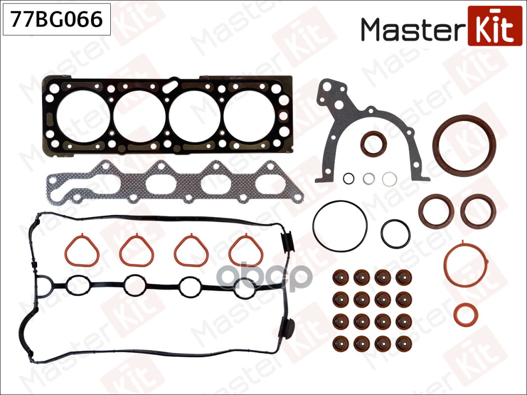 Комплект прокладок ДВС CHEVROLET Aveo/Lacetti 1,4/1,6 F14D3/F16D3 Masterkit 77BG066 MasterKit арт. 77BG066