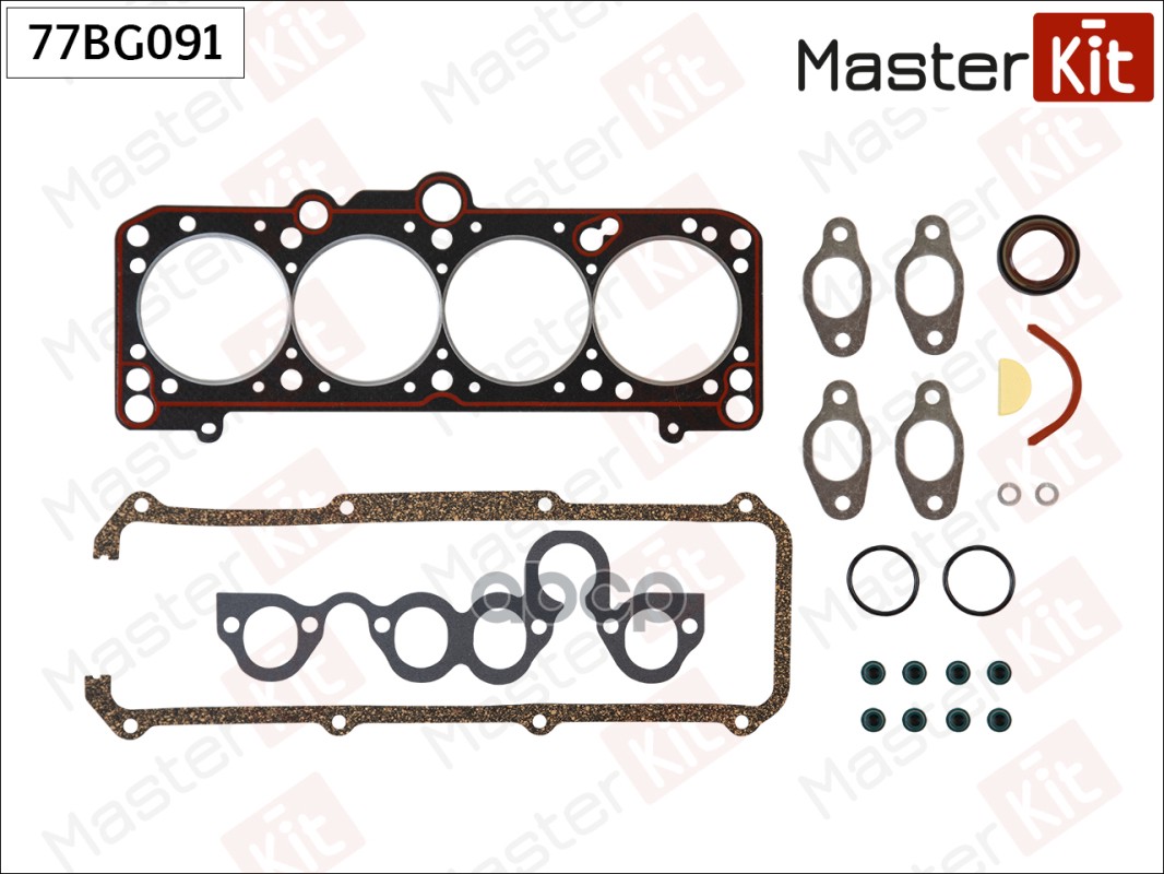 Набор прокладок верхний VW CADDY/GOLF/JETTA/PASSAT 1.6-1.8 1F/2H/ABN/PB/EV/EX/EZ/RP/PF/GX Masterkit 77BG091 MasterKit арт. 77...