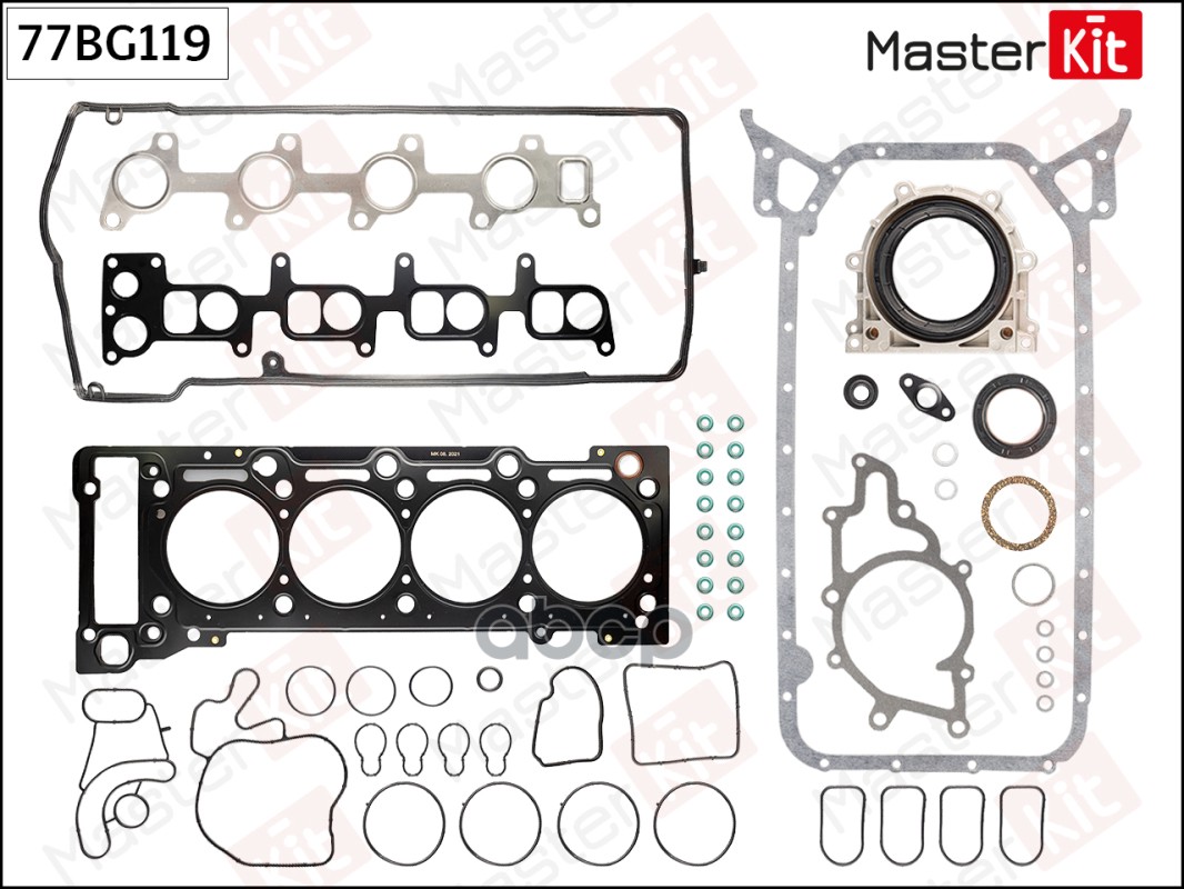 77BG119 Полный комплект прокладок ДВС MERCEDES 2.2CDI 98- OM611.960/961/962 MasterKit арт. 77bg119