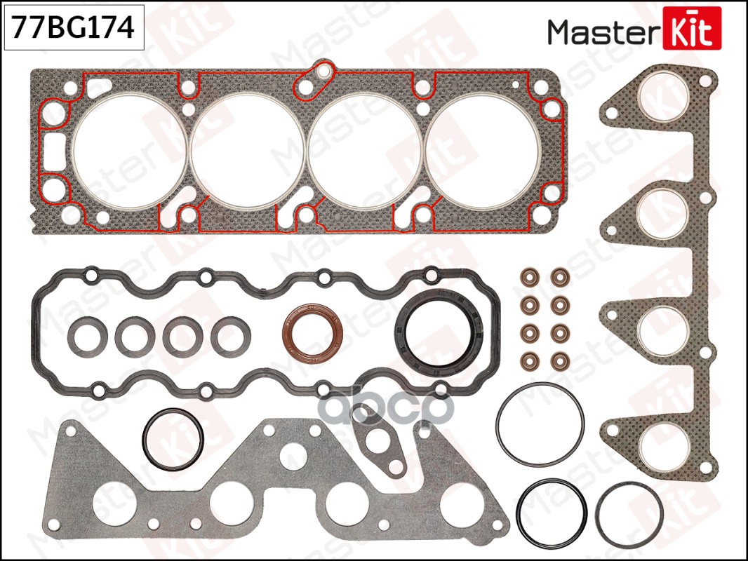 Комплект прокладок ГБЦ OPEL C20NE 77BG174 MasterKit арт. 77BG174